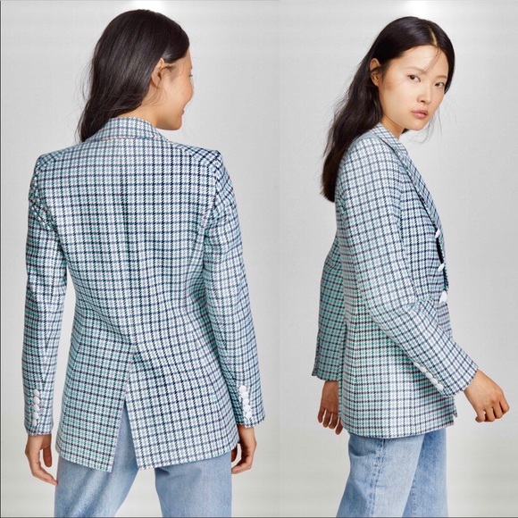 Veronica Beard Plaid Houndstooth Blazer - Picture 2 of 4